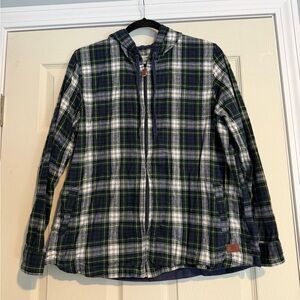L.L. Bean Blue and Green Plaid Shirt